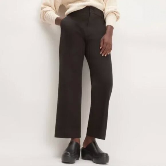 NWT Everlane The Organic Kick Flare Pant Womens 4 Black - Picture 2 of 12